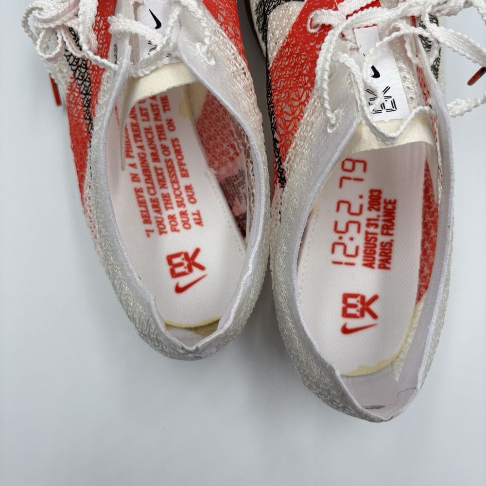 Mens Size 7.5 Read Nike Air Zoom Victory EK Eliud Kipchoge FJ0668-100 Red White - Picture 7 of 10